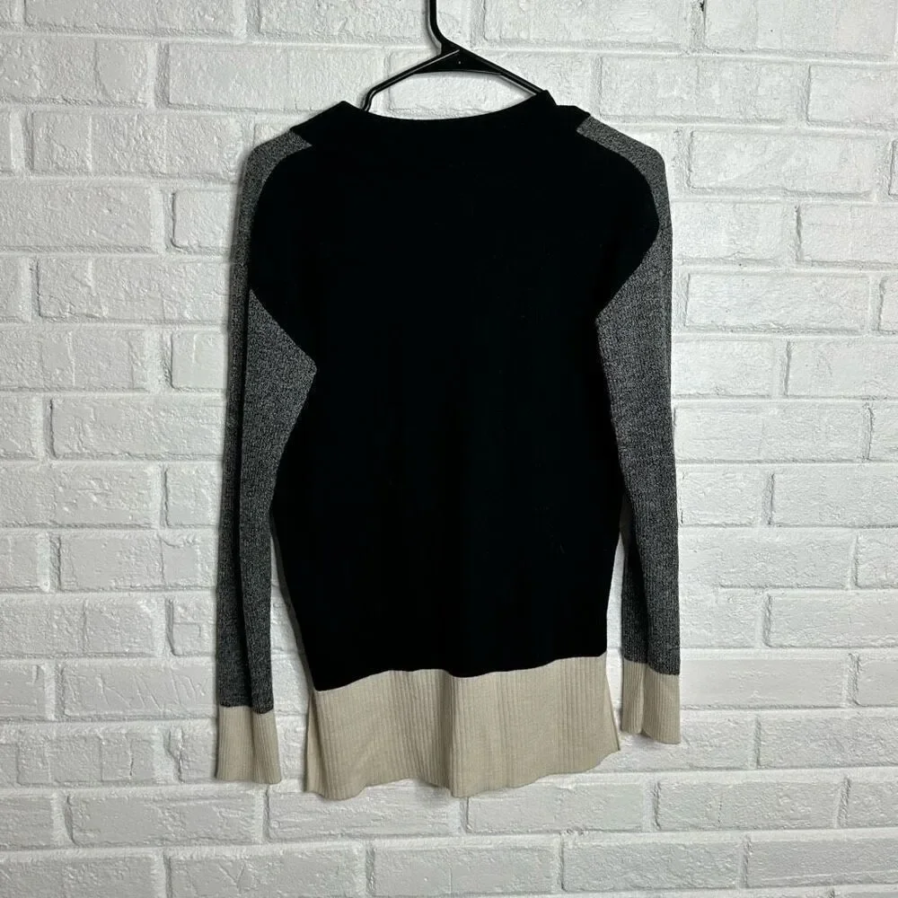 Smartwool‎ Akamina V-Neck Merino Wool Blend Sweater Gray size Small